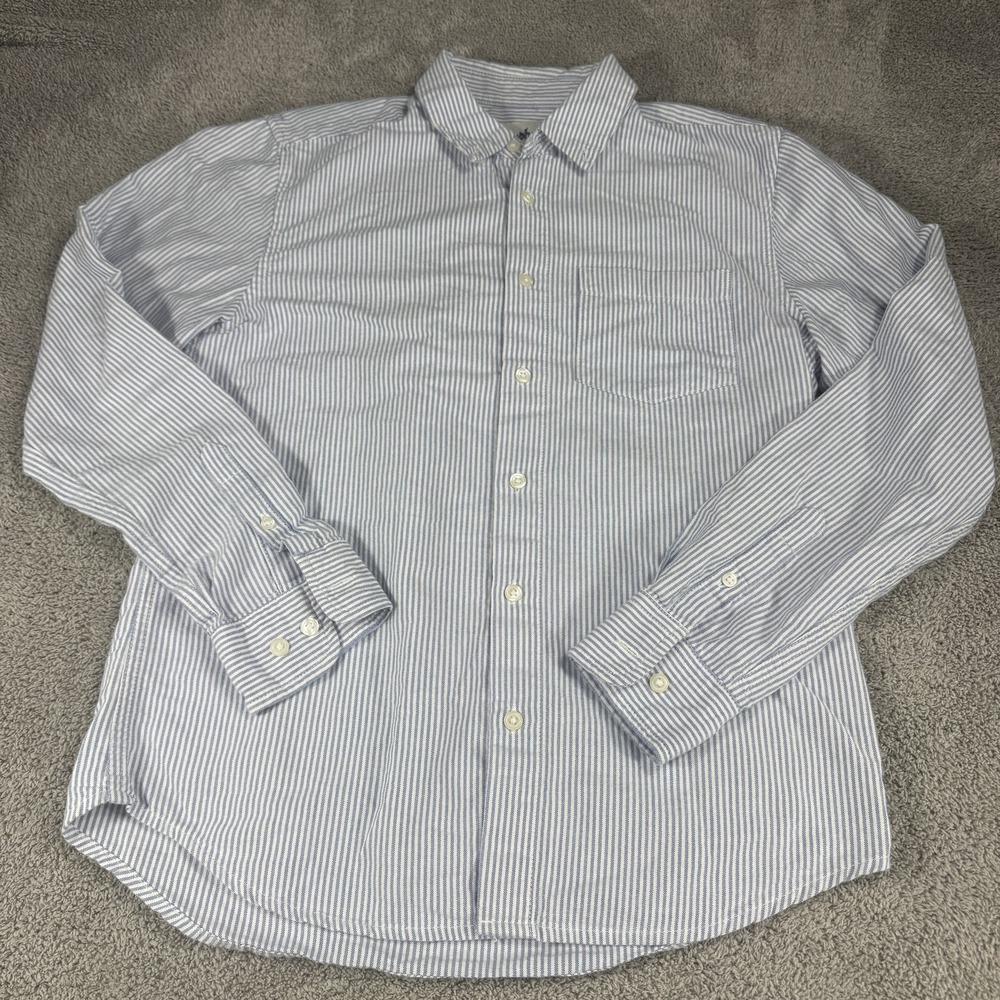 The Stronghold Shirt Mens XS Blue Stripe Woven Long Sleeve Button Down Casual